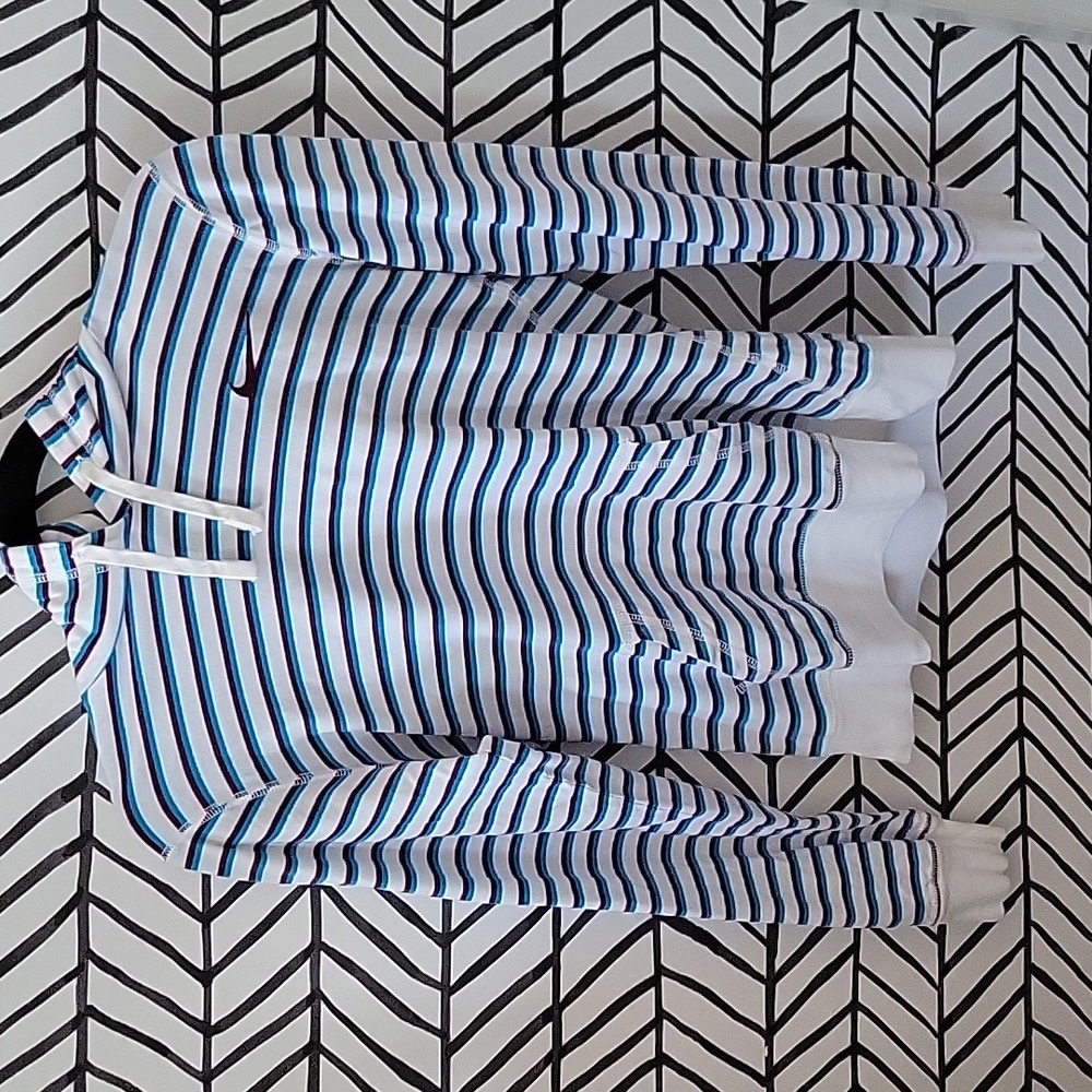 Nike stripped hoodie